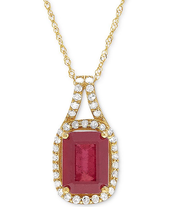 Macys ruby outlet necklace
