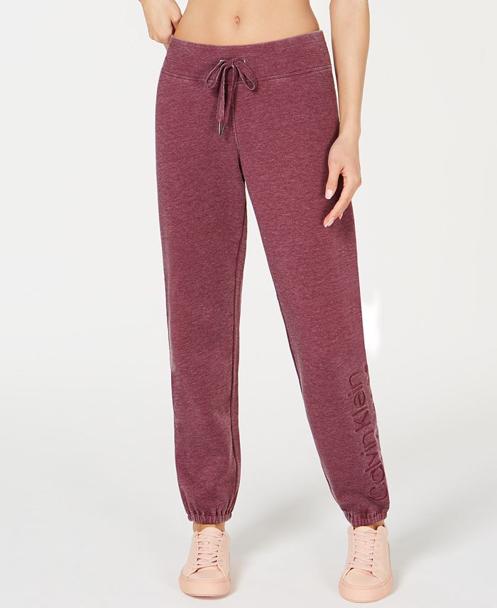 Calvin Klein Skinny Fleece Sweatpants - Macy's
