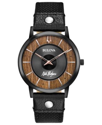 Bulova - Men's Nile Rodgers Le Freak Black Cordura Nylon Strap Watch 40mm