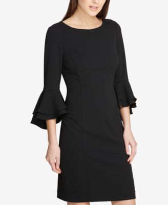 DKNY Flounce-Sleeve Sheath Dress, Created for Macy's