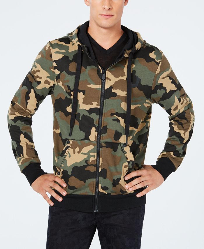 True religion camo hotsell hoodie