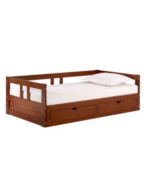 Melody Twin to King Trundle Daybed with Storage Drawers