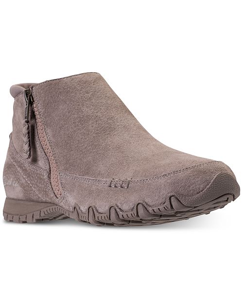 Skechers Womens Relaxed Fit Bikers Zippiest Booties From