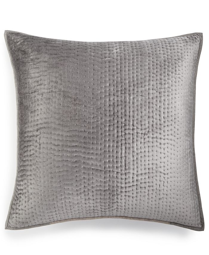 Hotel Collection Velvet Quilted European Sham, Created for Macy's