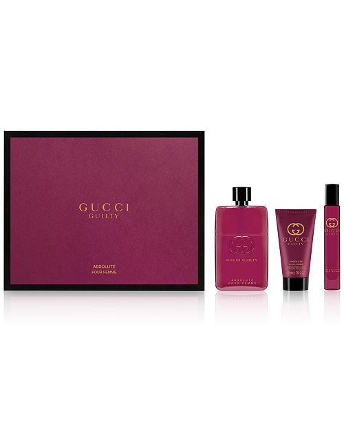 Gucci Guilty Absolute 3 Pc Gift Set Reviews All Perfume Beauty Macy S