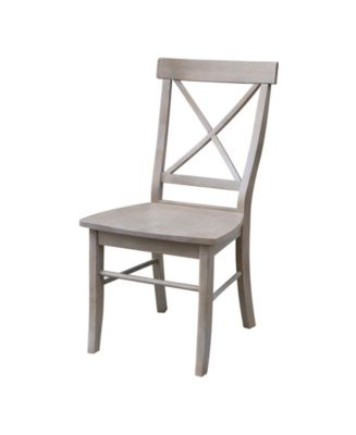 X-Back Chair - With Solid Wood Seat , Set of 2 - Macy's