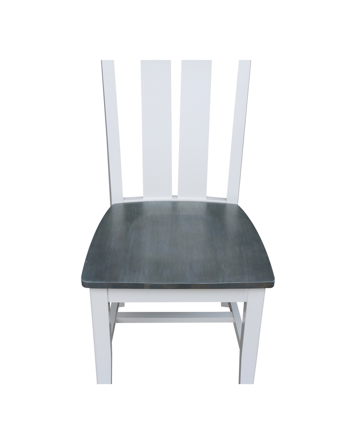 Shop International Concepts Ava Chair, Set Of 2 In White,heather Gray