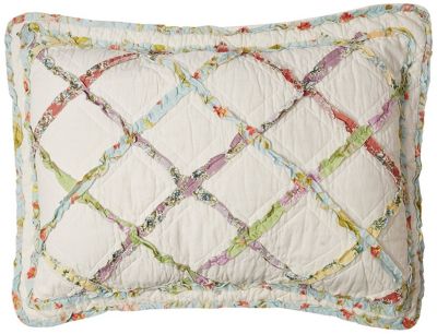 Ruffle Garden Appliqued Diamond Quilt Sets