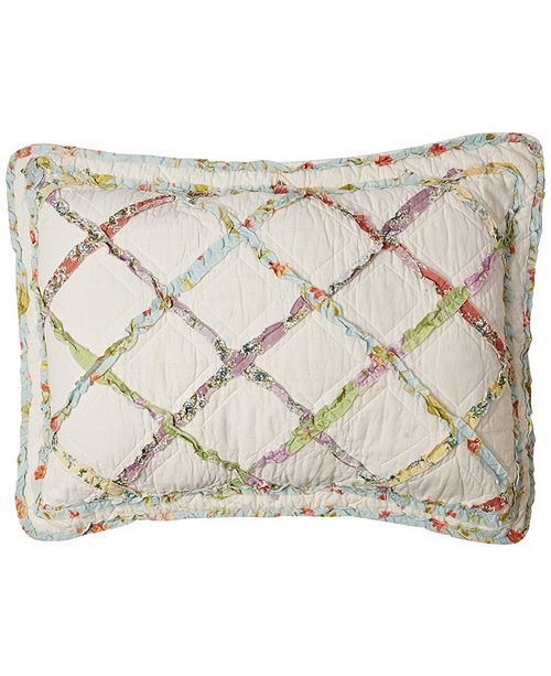 Laura Ashley Ruffle Garden Cream Standard Sham Reviews Quilts