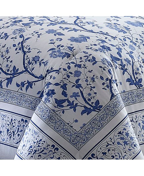 Laura Ashley Queen Charlotte China Blue Comforter Set Reviews