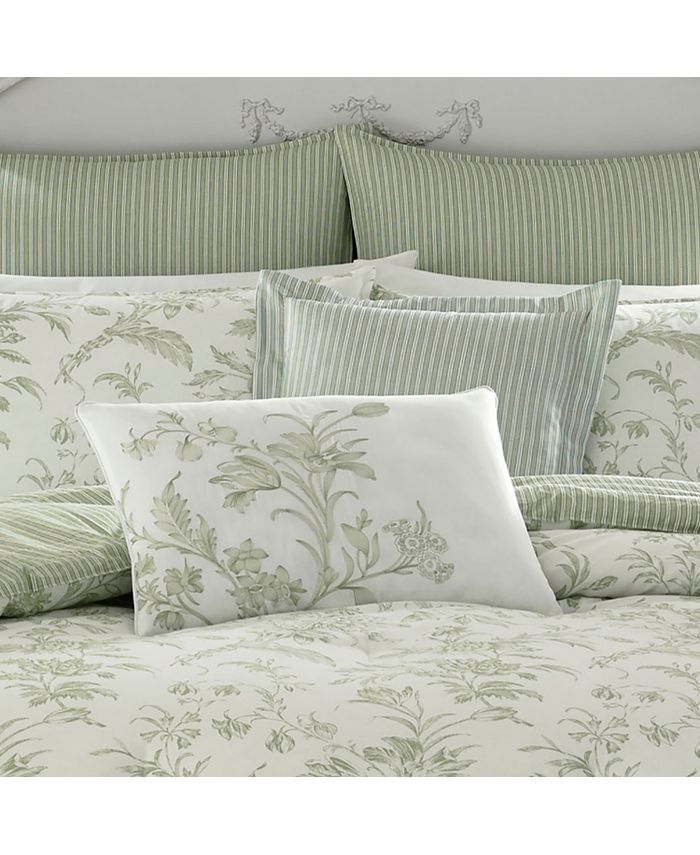Laura Ashley Natalie Jade Green 7 Piece Comforter Set, Full/Queen & Reviews Comforter Sets