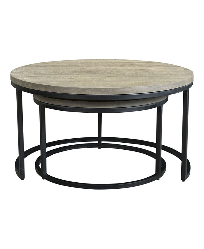 Moe's Home Collection Drey Round Nesting Coffee Tables Set Of Two - Macy's