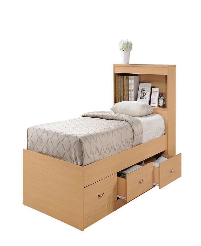 Twin captain bed with headboard discount