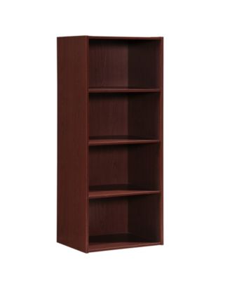 Hodedah - 4-Shelf Bookcase in Mahogany