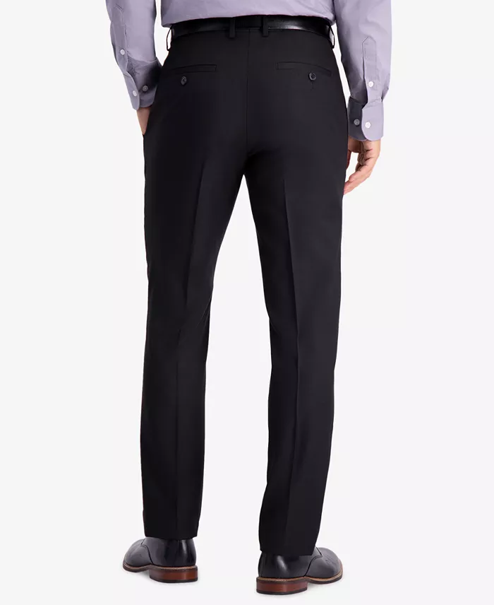 Men's Slim-Fit Stretch Premium Textured Weave Dress Pants - thumbnail 2