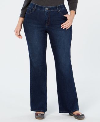 Charter Club - Plus Size Prescott Tummy-Control Bootcut Jeans