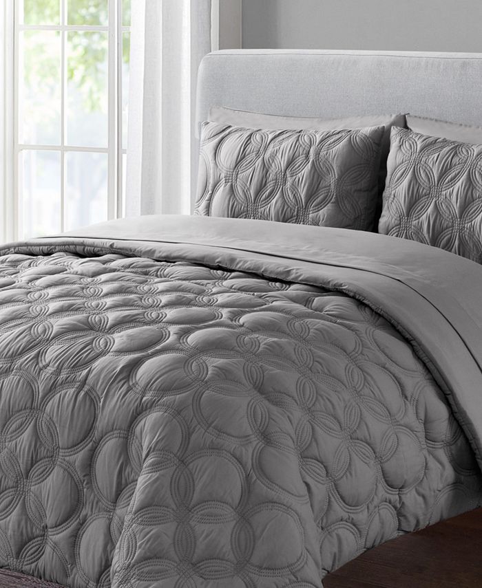 VCNY Home Atoll 7Pc. Quilted Queen BedinaBag Set Macy's