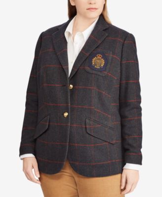 ralph lauren women's plus size blazers