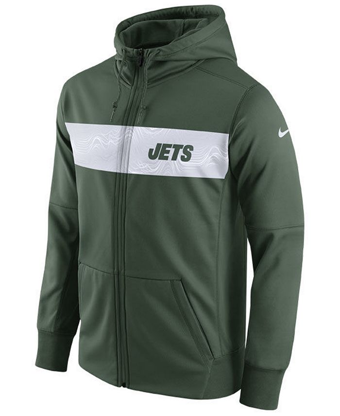 Nike Men's New York Jets Seismic Therma Full-Zip Hoodie - Macy's