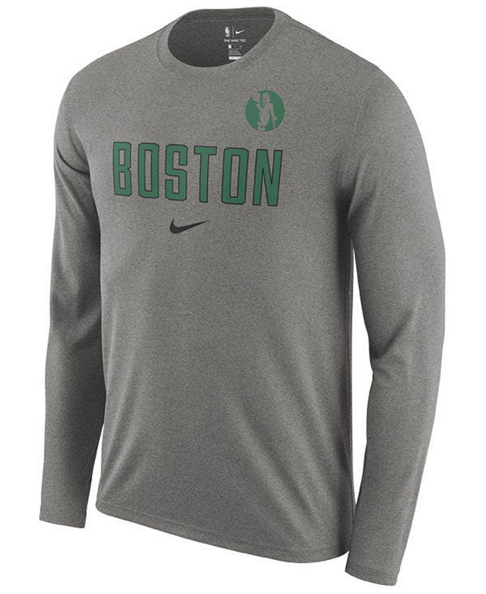 Nike Men's Boston Celtics Essential Facility Long Sleeve T-Shirt ...