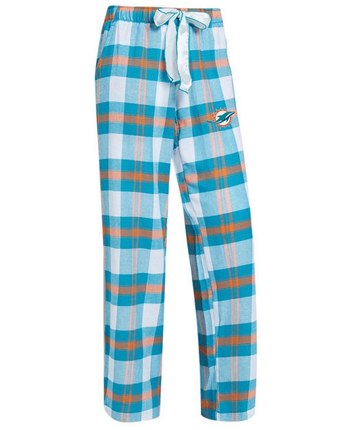 Concepts Sport Women's Miami Dolphins Headway Flannel Pajama Pants Macy's