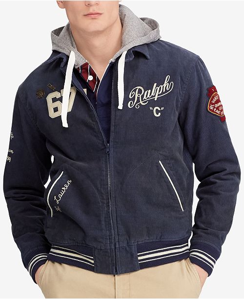Polo Ralph Lauren Men S Embroidered Corduroy Jacket Reviews