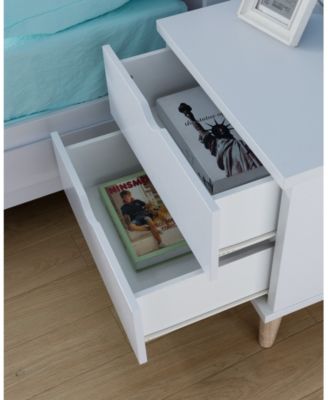 Massenburg II Modern 2-Drawer Nightstand