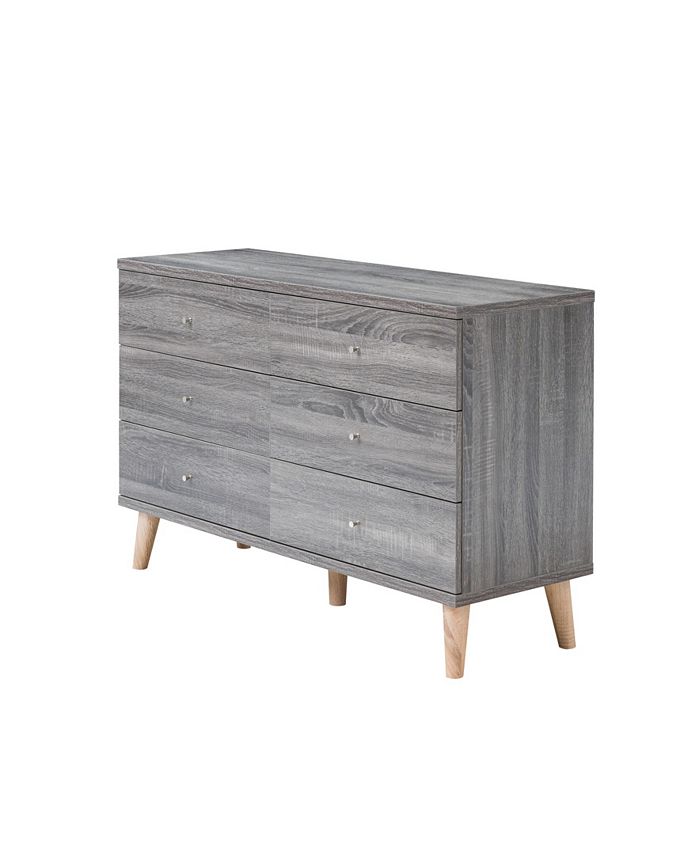 Furniture Massenburg III Distressed 6Drawer Dresser Macy's