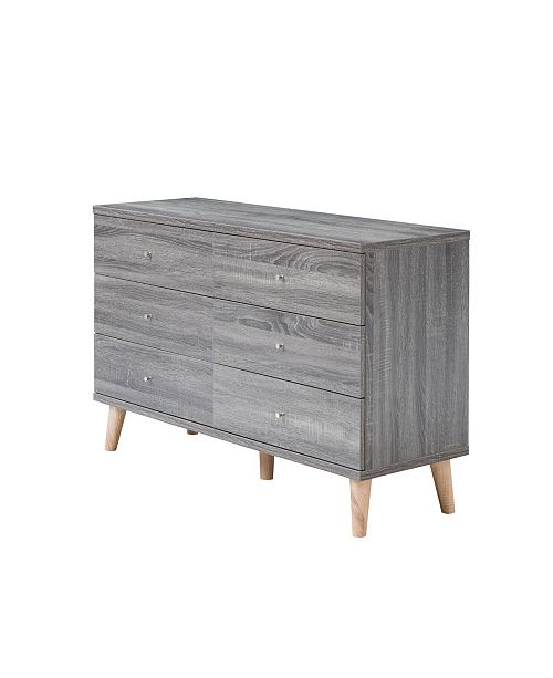 Furniture Of America Modern Massenburg Iii 6 Drawer Dresser