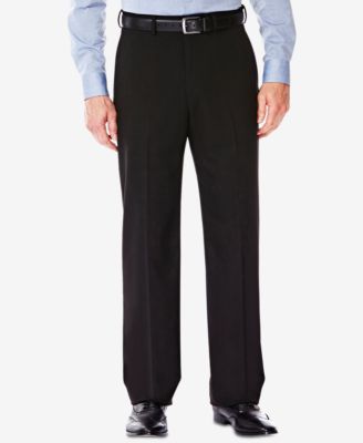 J.M. Men’s Classic/ Regular Fit Stretch Sharkskin Suit Pants