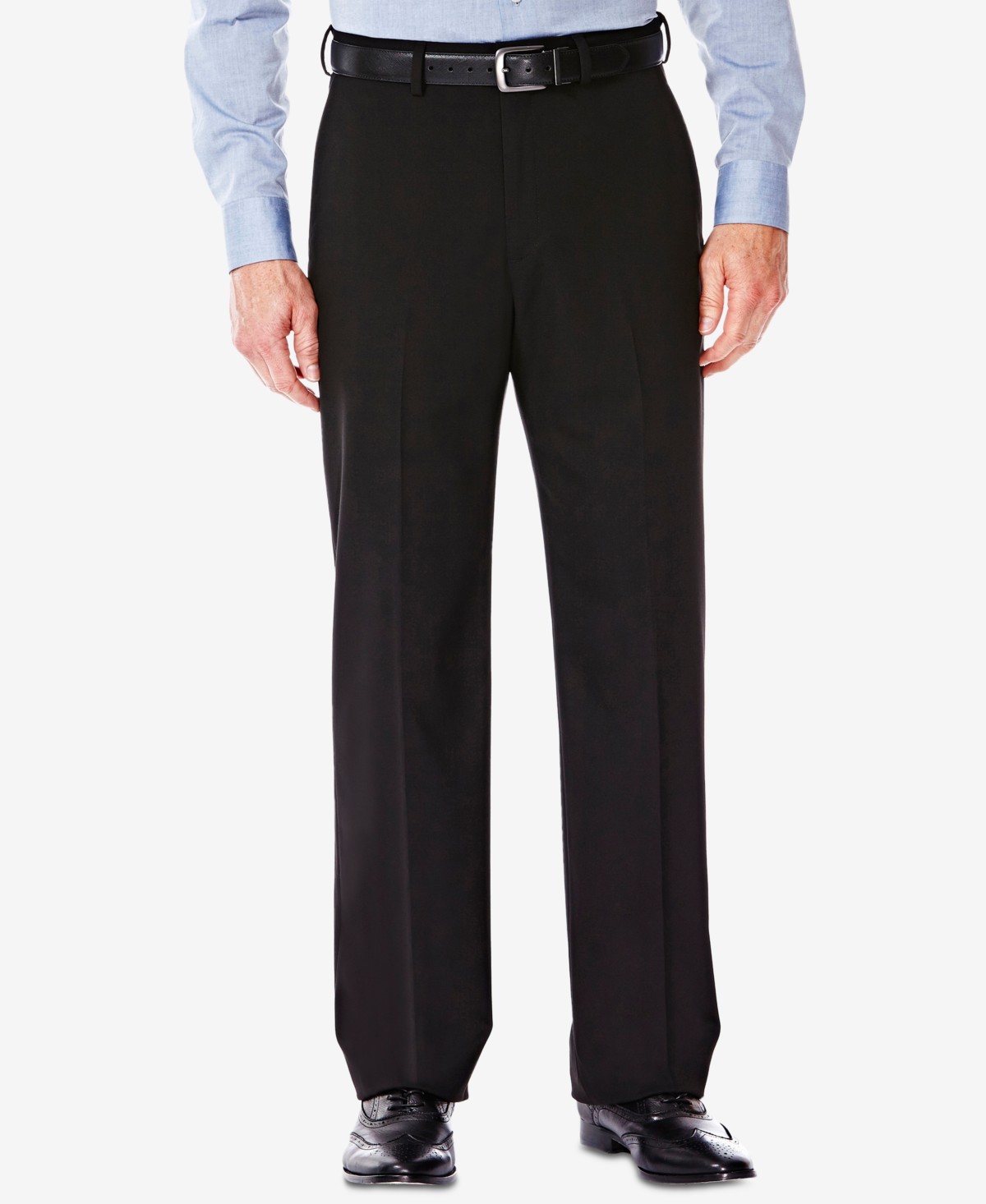 Мужские Haggar Men's Premium Stretch Classic-Fit Flat Front Suit Pants — фото 1