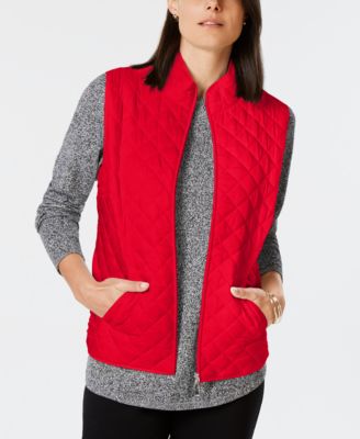 karen scott quilted vest