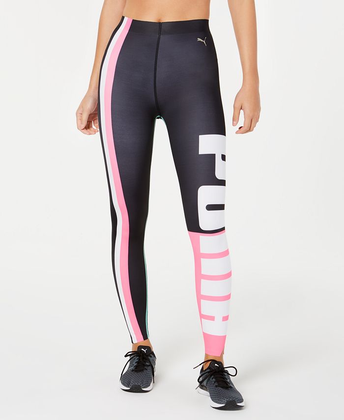 Puma Colorblocked Logo Varsity-Stripe Leggings & Reviews - Pants & Capris - Women - Macy's