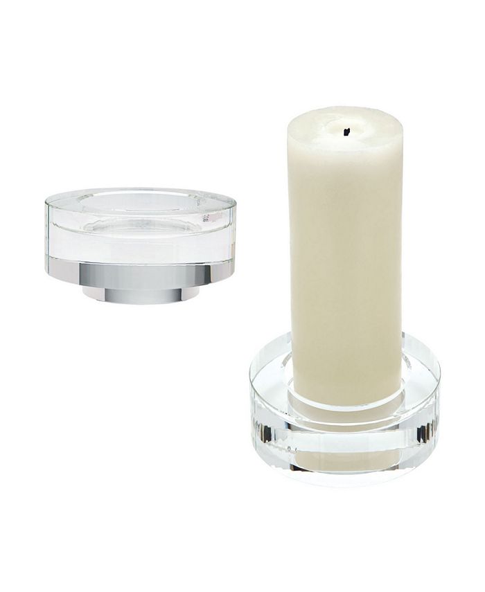 Dimond Home - Fluted Crystal Candleholders - Set Of 2