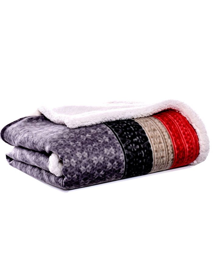 Eddie Bauer Fair Isle Steel Throw Macy's