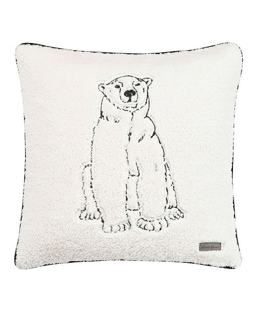 Eddie Bauer Cozy Polar Bear Natural Square Pillow Reviews