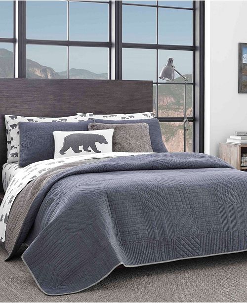 Eddie Bauer Hidden Lake Chambray Blue Twin Quilt Set Reviews