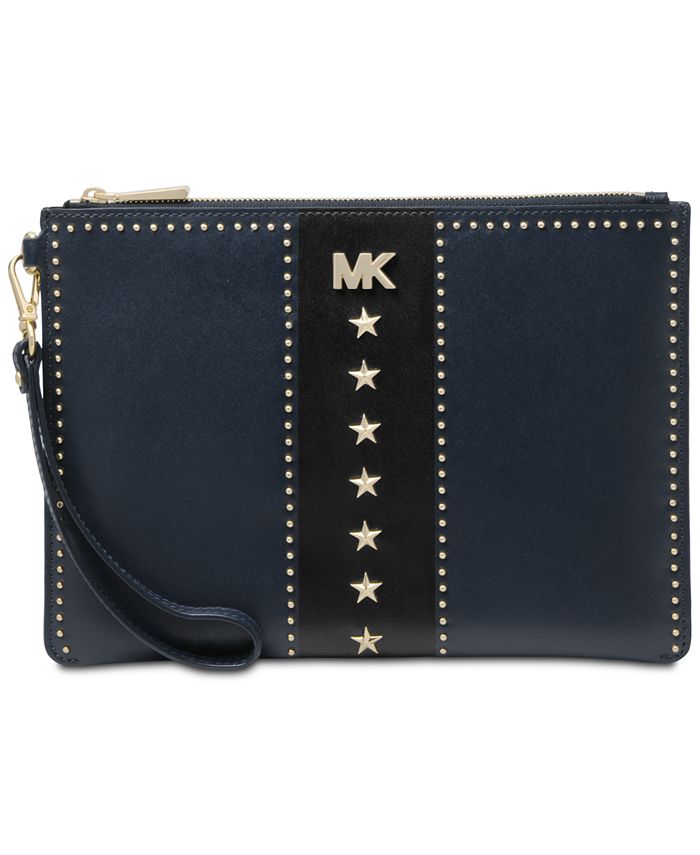 Michael kors studded clutch store