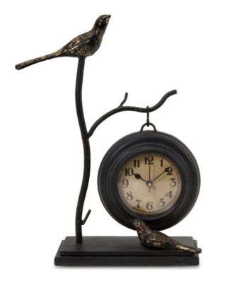 IMAX - Bird and Branch with Hanging Clock