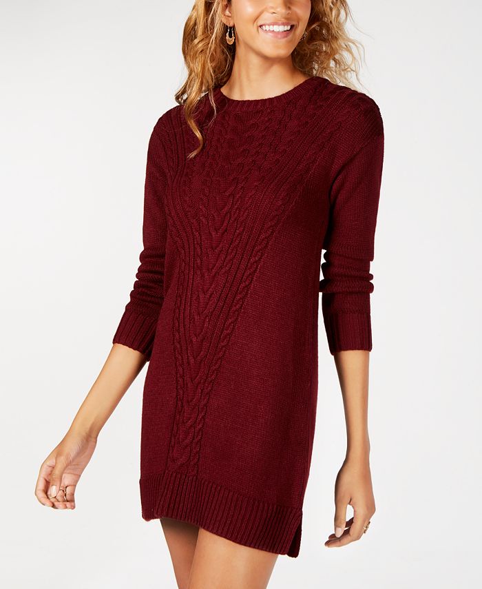 American Rag Juniors' Cable-Knit Sweater Dress, Created for Macy's - Macy's