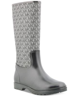 michael kors rain boots grey