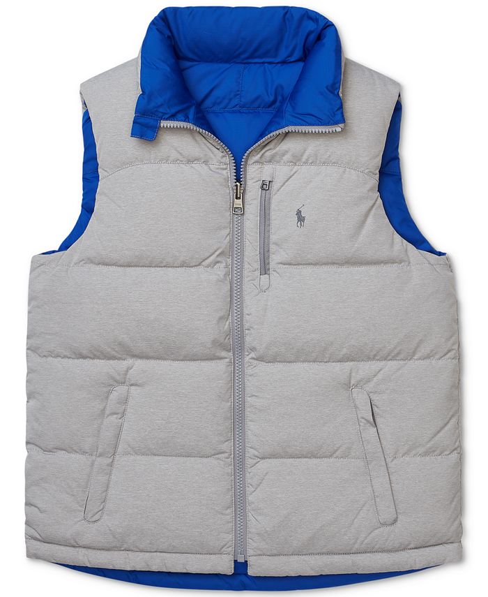 Polo Ralph Lauren Big Boys Reversible Down Vest & Reviews - Coats & Jackets  - Kids - Macy's