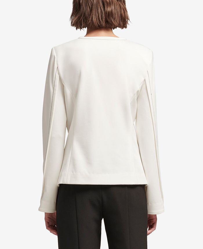 DKNY Contrast-Stitch Jacket, Created for Macy's - Macy's