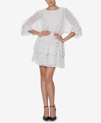 INSPR - Mini Dot Ruffle Dress