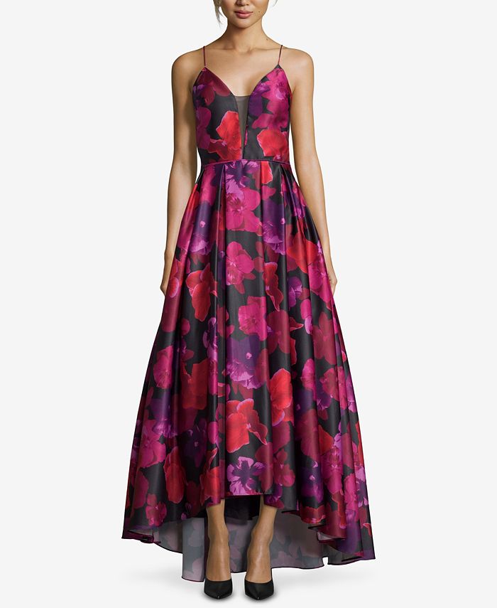 Betsy and adam 2025 floral high low dress