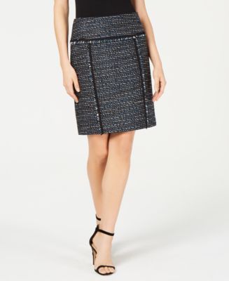 Anne Klein Tweed Pencil Skirt, Created for Macy's - Macy's