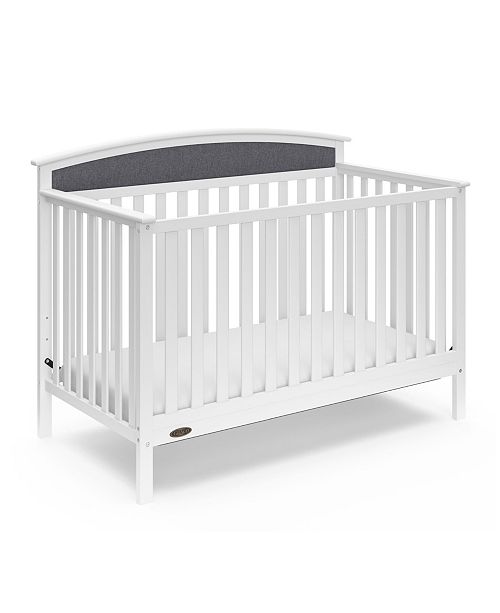 Storkcraft Graco Mackenzie 5 In 1 Upholstered Convertible Crib With Reversible Headboard Reviews Home Macy S