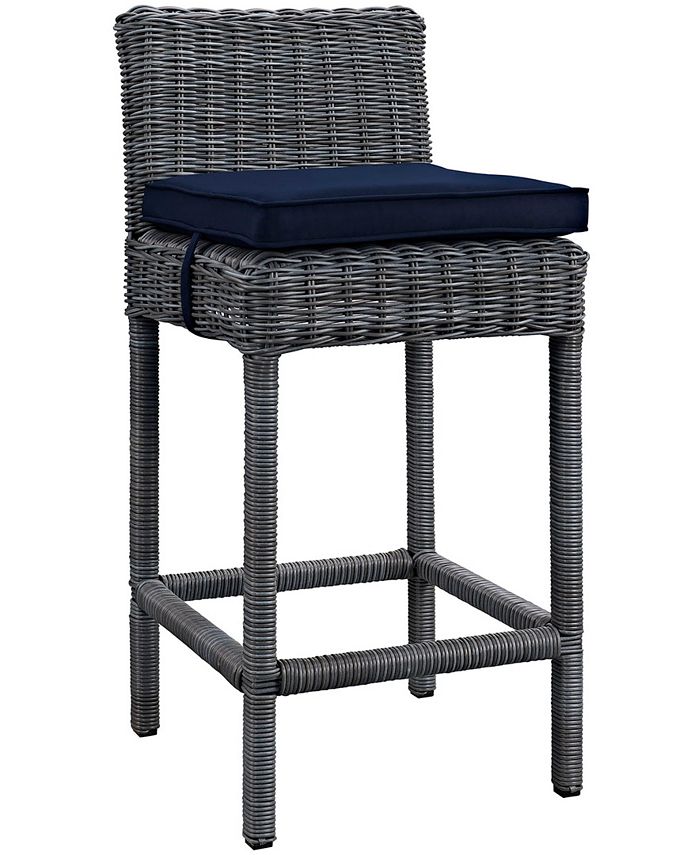 Modway Summon Outdoor Patio Sunbrella® Bar Stool in Canvas Tuscan Macy's