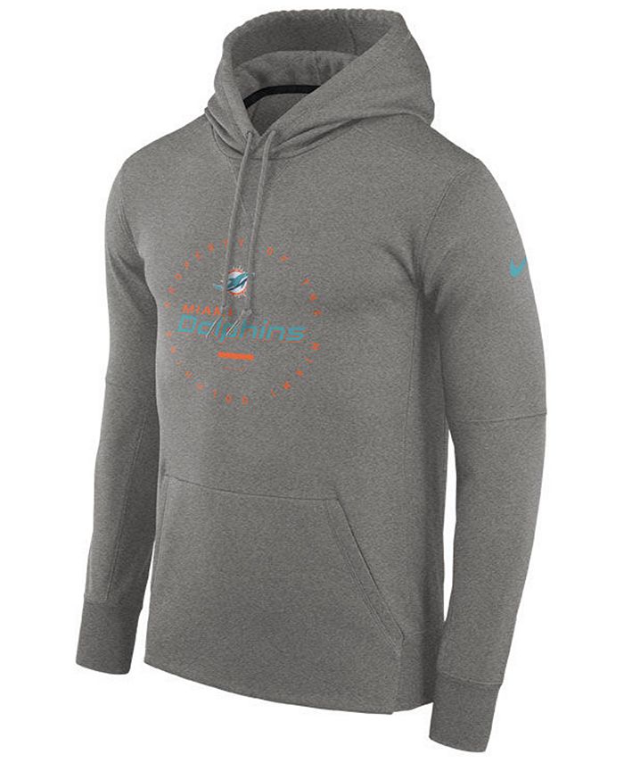 Nike Men's Miami Dolphins Property Of Therma Hoodie - Macy's