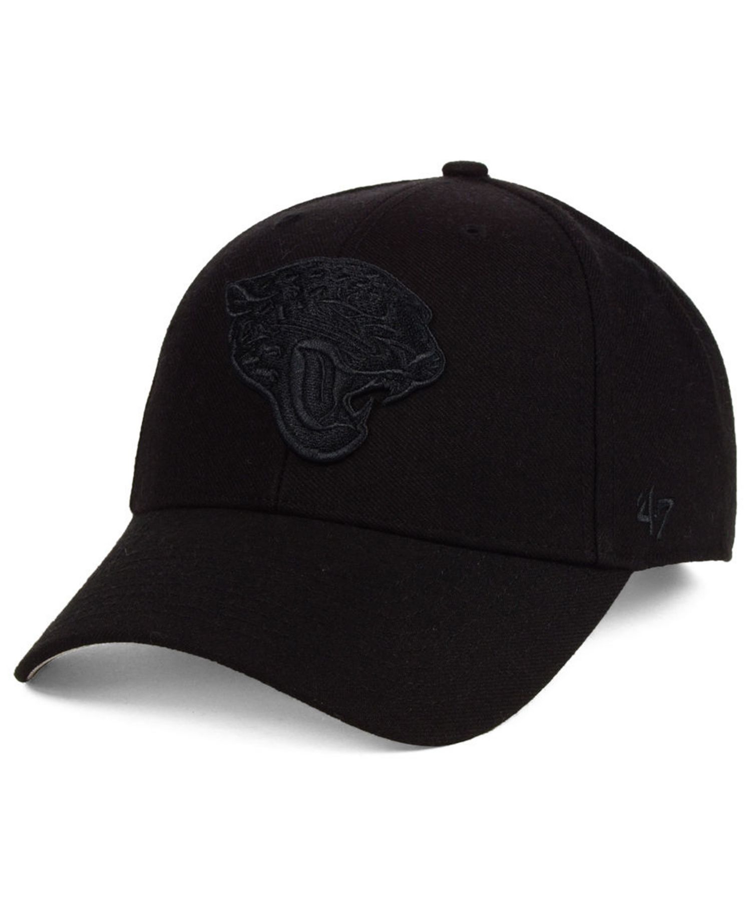 Jacksonville Jaguars Black & Black MVP Strapback Cap